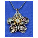 Juicy Couture Flower Pendant Necklace