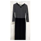 Coldwater Creek Black & Grey Knit Gown - Sz  Sm