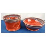 Hill Country Pottery Bowl & Candle Holder - Signed