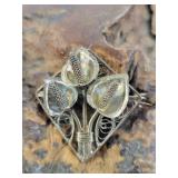 Sterling Calla Lily Brooch