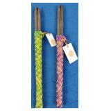 Wood Chopsticks in Woven Holder (2)