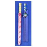 Bamboo & Stainless Chopsticks (2)