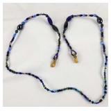 Blue Beads Eyeglass Chain
