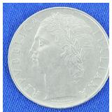 1956 100L Italian Coin