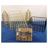 Wire Baskets, Obelisks (6)