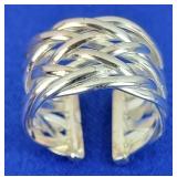Sterling Open Weave Design Ring