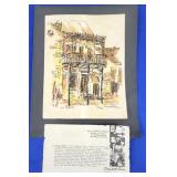 "Rue Royale" Watercolor by Donabeth Jones