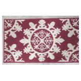 Red/Wht Accent Mat 20" x 34"