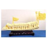 Resin Carved Dragon Boat