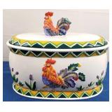 Rooster Ceramic Bread Keeper