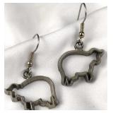 Hollow Cow Earrings