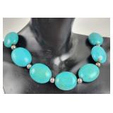 Turquoise Carbochon Necklace