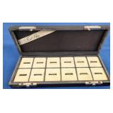 Vtg 12 Ring Display Box