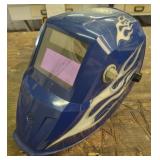 Kobalt Welder's Helmet, Blue w/ Flames