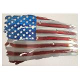 Metal US Flag Wall Art