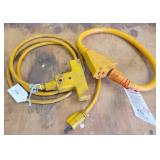 6' & 2' Triple Tap 12ga Extension Cords (2)