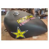 Small Flat Black Gas Tank w/ Gas Cap
