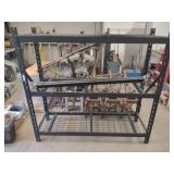 Black Metal 4 Shelf Unit, READ Description!
