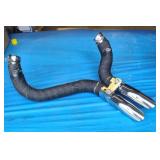 Chrome, Wrapped 2' Exhaust Pipes, USED