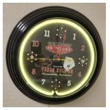 Crazy Jack's Casino Neon Clock