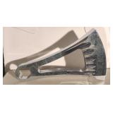 Axle Mount Curved License Plate Holder