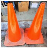 Orange Safety Cones {x2]