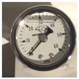 0-60 Oil Pressure Gauge, Wht
