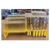 Yellow Drill Bit Case - Mostly Full