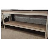 Metal Framed Work Bench, Read Description!