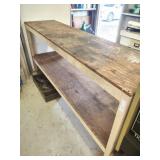 Metal Framed Work Bench, Read Description!