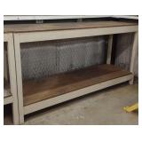 Metal Framed Work Bench, Read Description!