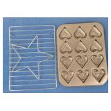 Heart Shaped Muffin Pan & Cooling Rack