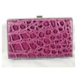 Hard Sided Credit Card Holder Wallet, Pink