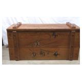 1950's Cowboys & Indians Wooden Toy Box