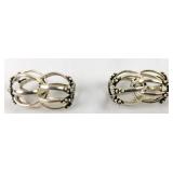 Sterling Bird Cage Beads [x2]