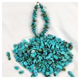 Turquoise Assorted  Nugget Beads