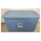 35-Gal Latch Lid Tote, Blue