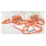 Pink Coral Beads and Stones