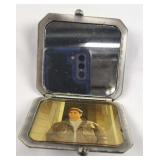 Vintage Silver Mirrored Compact