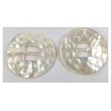 MOP 2.5' Round Buckle, Jewelry Piece [x2]
