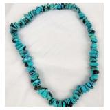 Turquoise String of Graduated Nugget Beads (1)