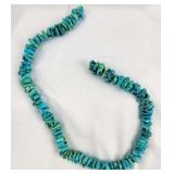 Turquoise String of Nugget  Beads (1)