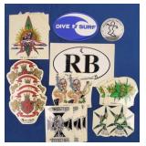 Chrstian Fletcher & Hawaii Surf Stickers +