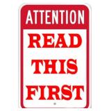 IMPORTANT - Read Carefully!