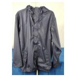 Lands End Mens Hooded Rain Jacket, M