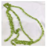 Peridot String of Nugget Beads, 48'L