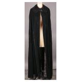Opulent Late 1960s GIVENCHY Black Silk Velvet Cape