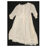 Edwardian Cotton and Lace Girls Dress
