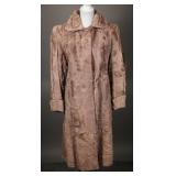 1930s Warm Brown Broadtail Lamb Fur Coat