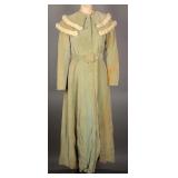 1900s Silk Velvet Fur-Trimmed Coat